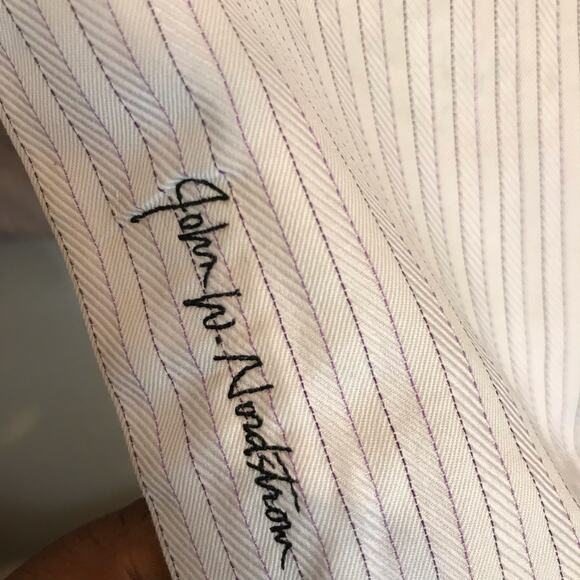 John W Nordstrom Shirt Men's  16-36/37  LS - Picture 5 of 8